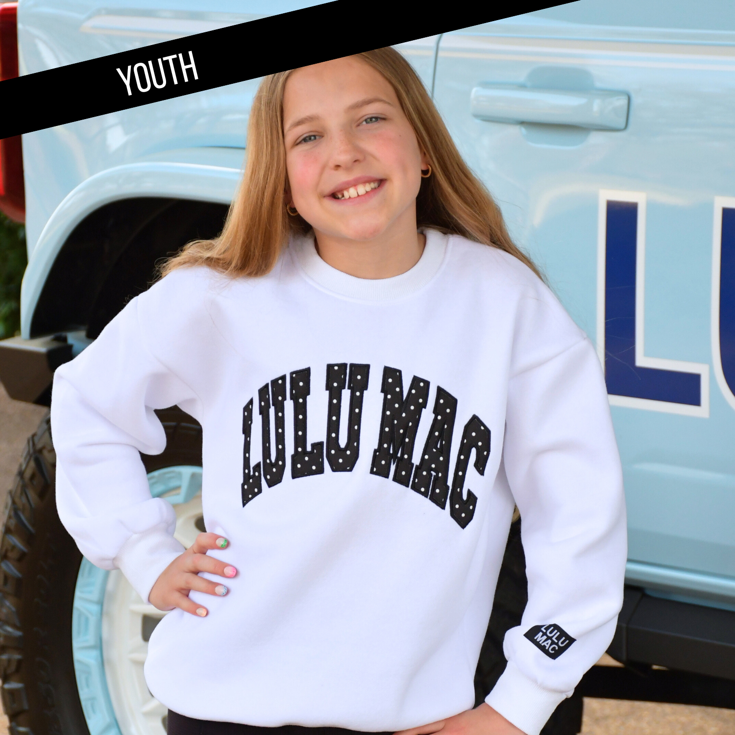 KD-SW-1008-PD White/Black Polka Dot- Stitch