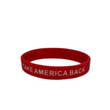 TR-0811 TRUMP 2024 SILICONE BRACELET RED