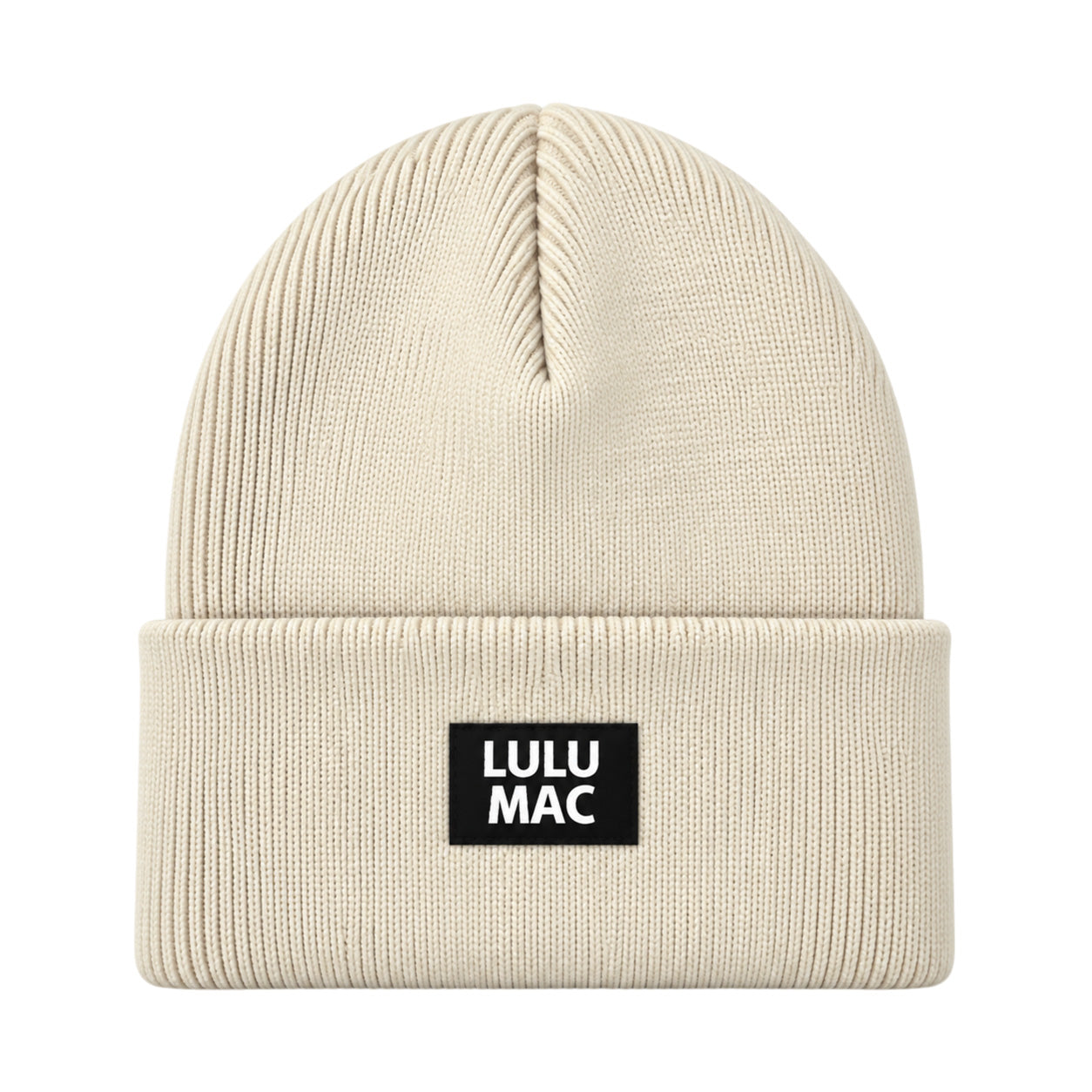 LM-BN-1005 LULU MAC PATCH BEANIE IVORY