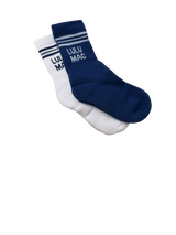LM-SO-1000 Lulu Mac Socks 2 Pair Box-  NAVY/NAVY