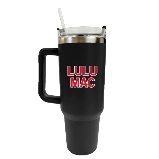 SC-4412-LM Morgan Tumbler Black with Red/White Logo