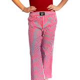 PAGH- RED GINGHAM PANT