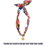 TW-1014 SCARF NECKLACE WITH CHARM