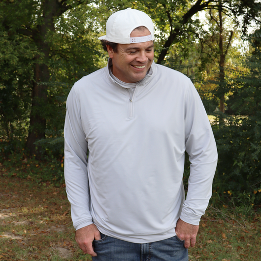 SL-SH1000 1/4 ZIP PULLOVER GREY