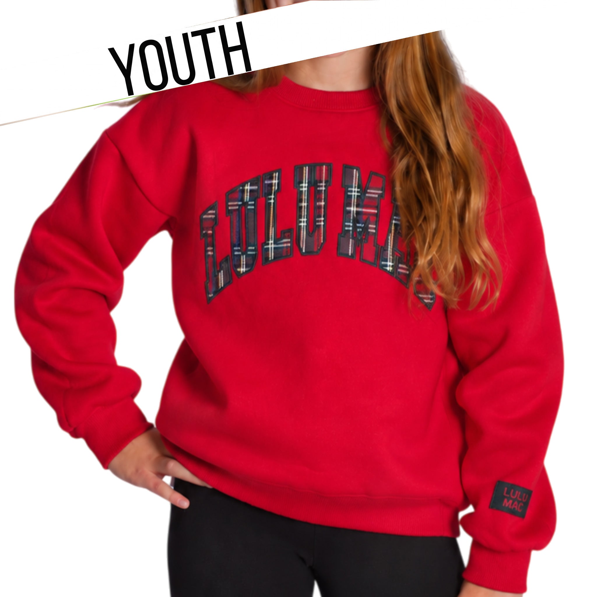 KD-SW-1027 Youth Plaid - Red