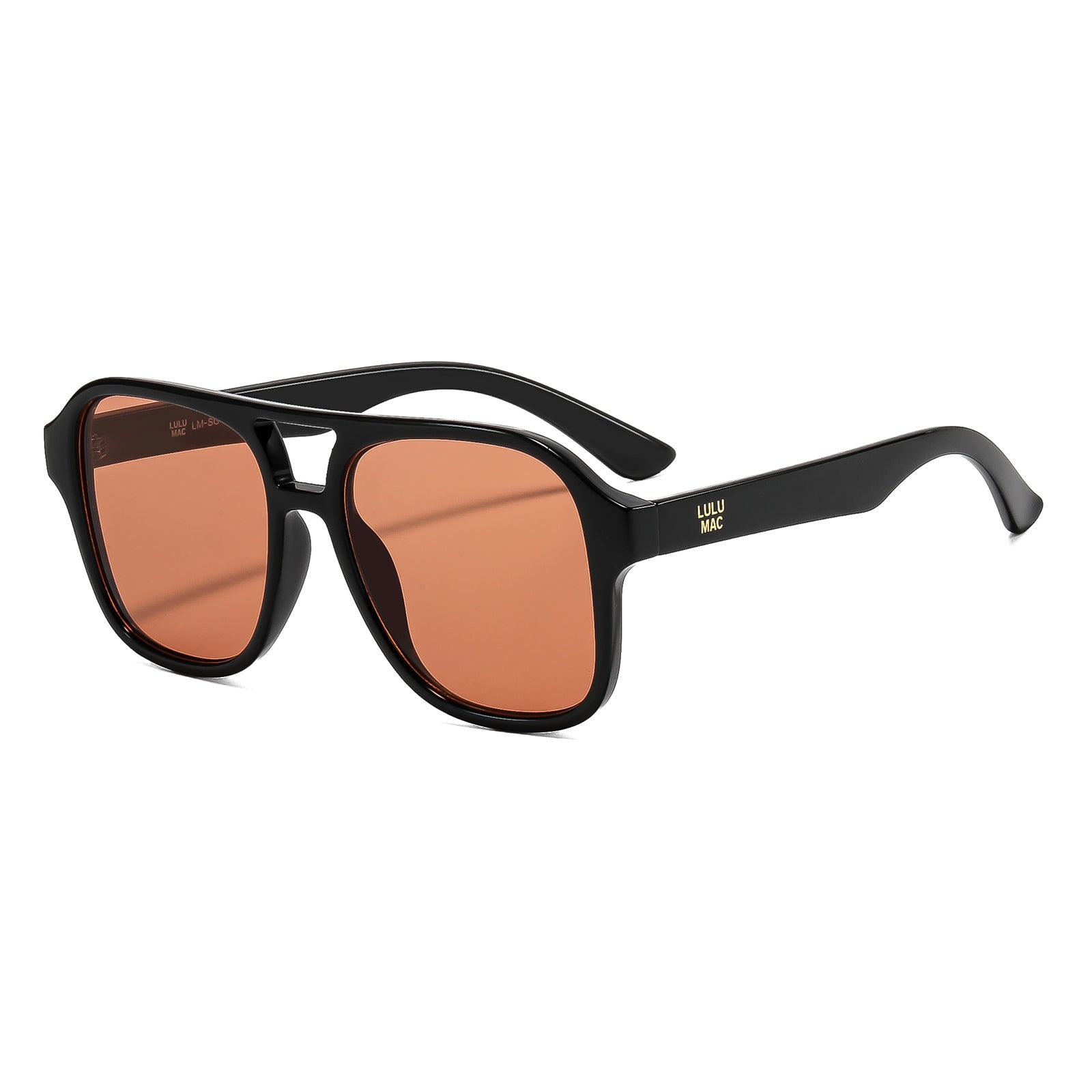 LM-SG-1002 Camille Black w/Pink lens Sunglasses
