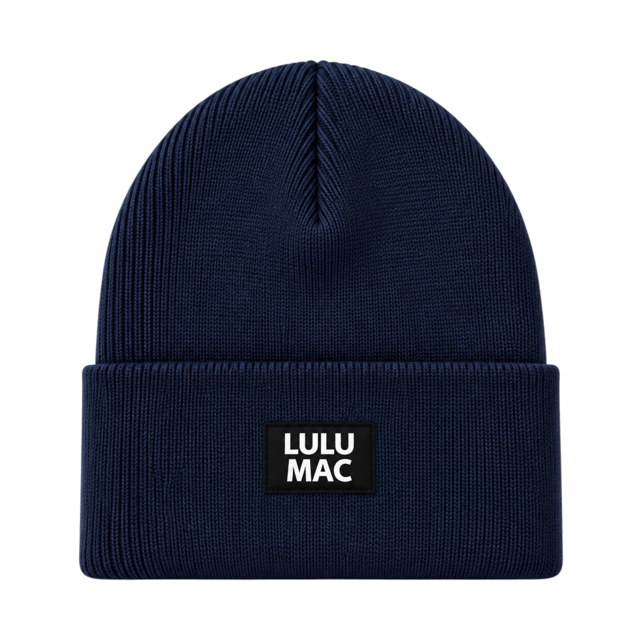 LM-BN-1005 LULU MAC PATCH BEANIE NAVY