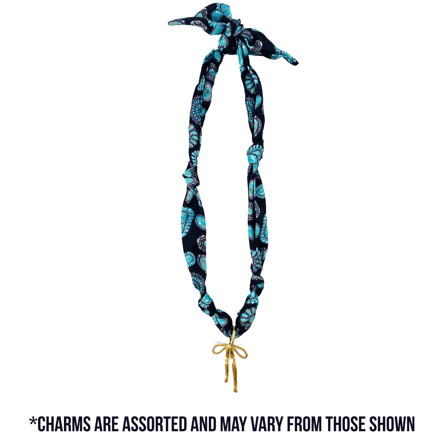 TW-1012 SCARF NECKLACE WITH CHARM