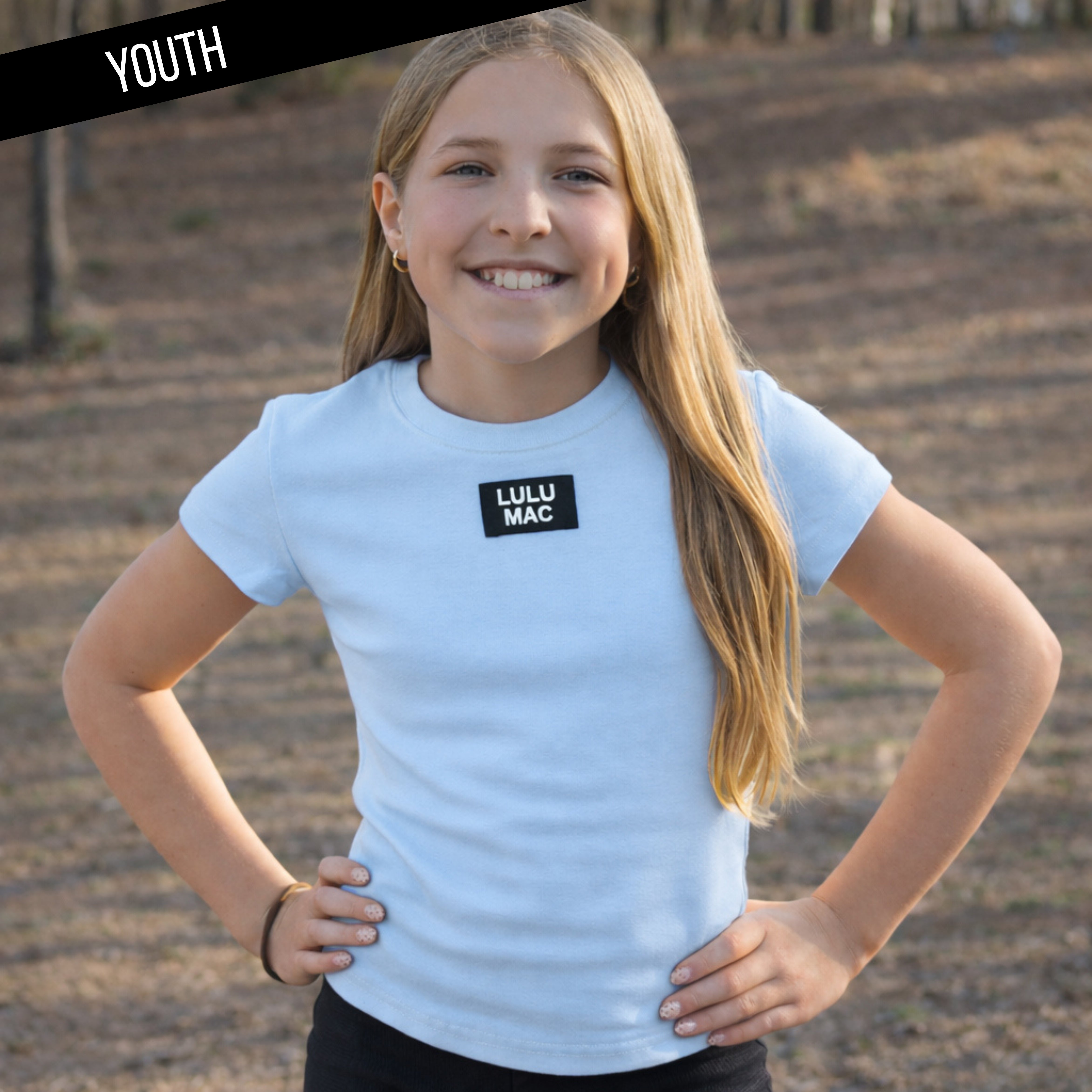 KD-TP1000 Kids Baby Doll Top - Light Blue