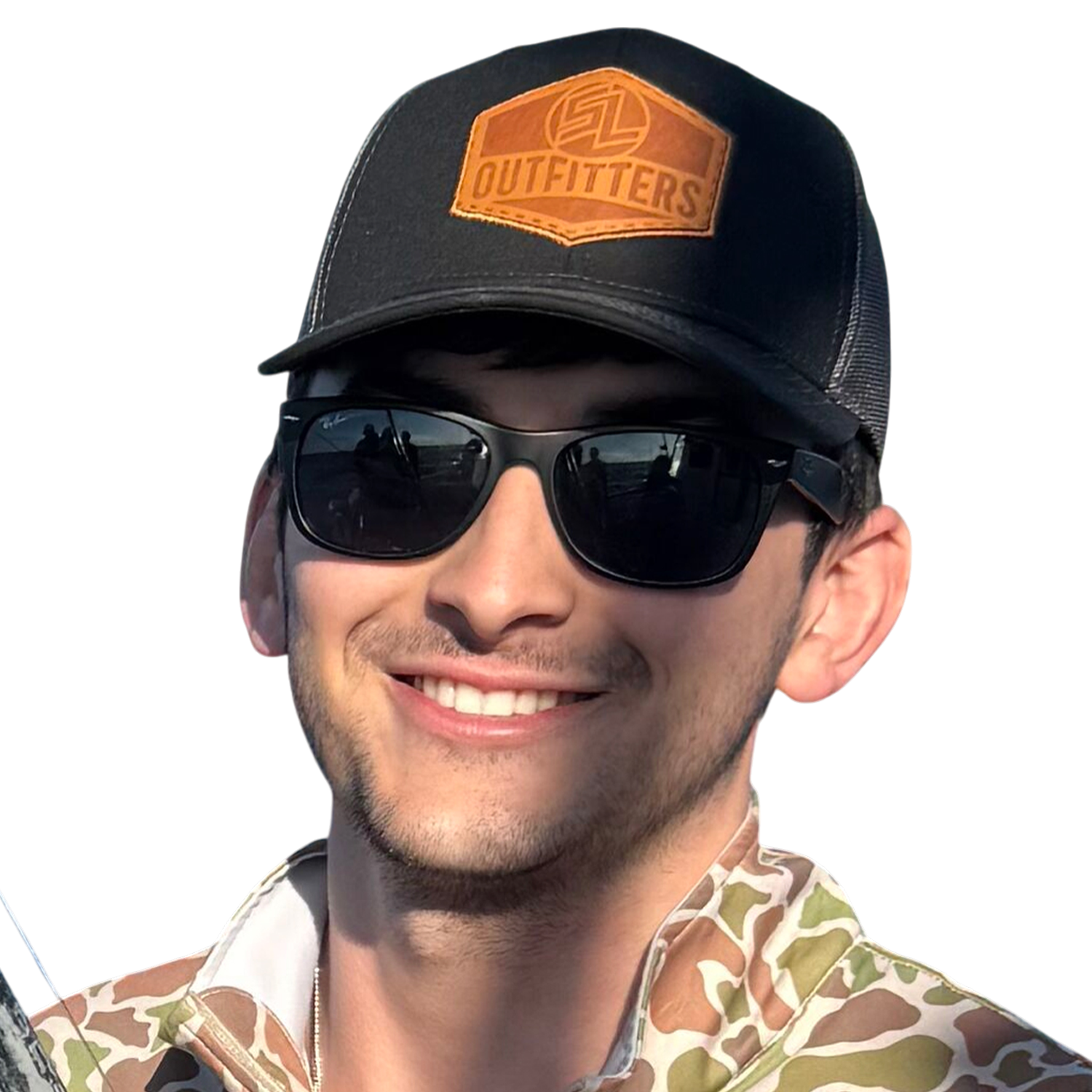 SL-CP-2016 Leather Patch Black Grey