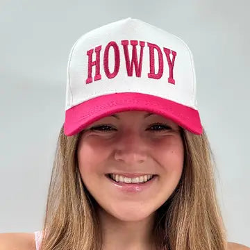 LM-3014 HOWDY CAP HOT PINK