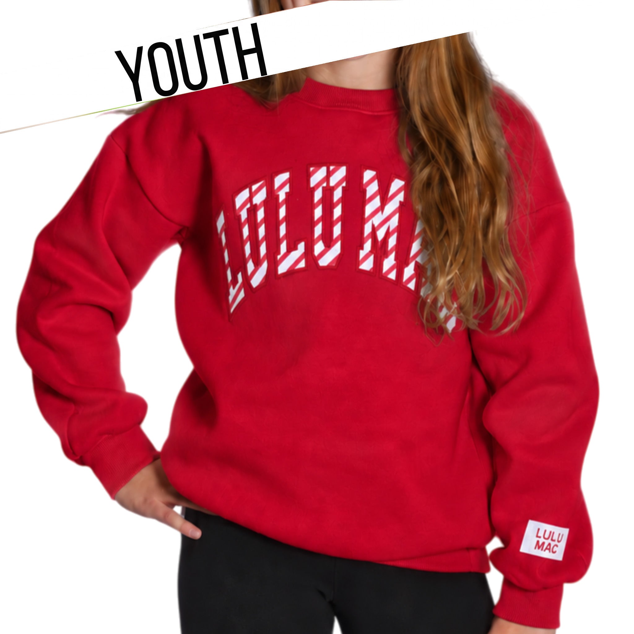KD-SW-1026 Youth Candy Cane - Red