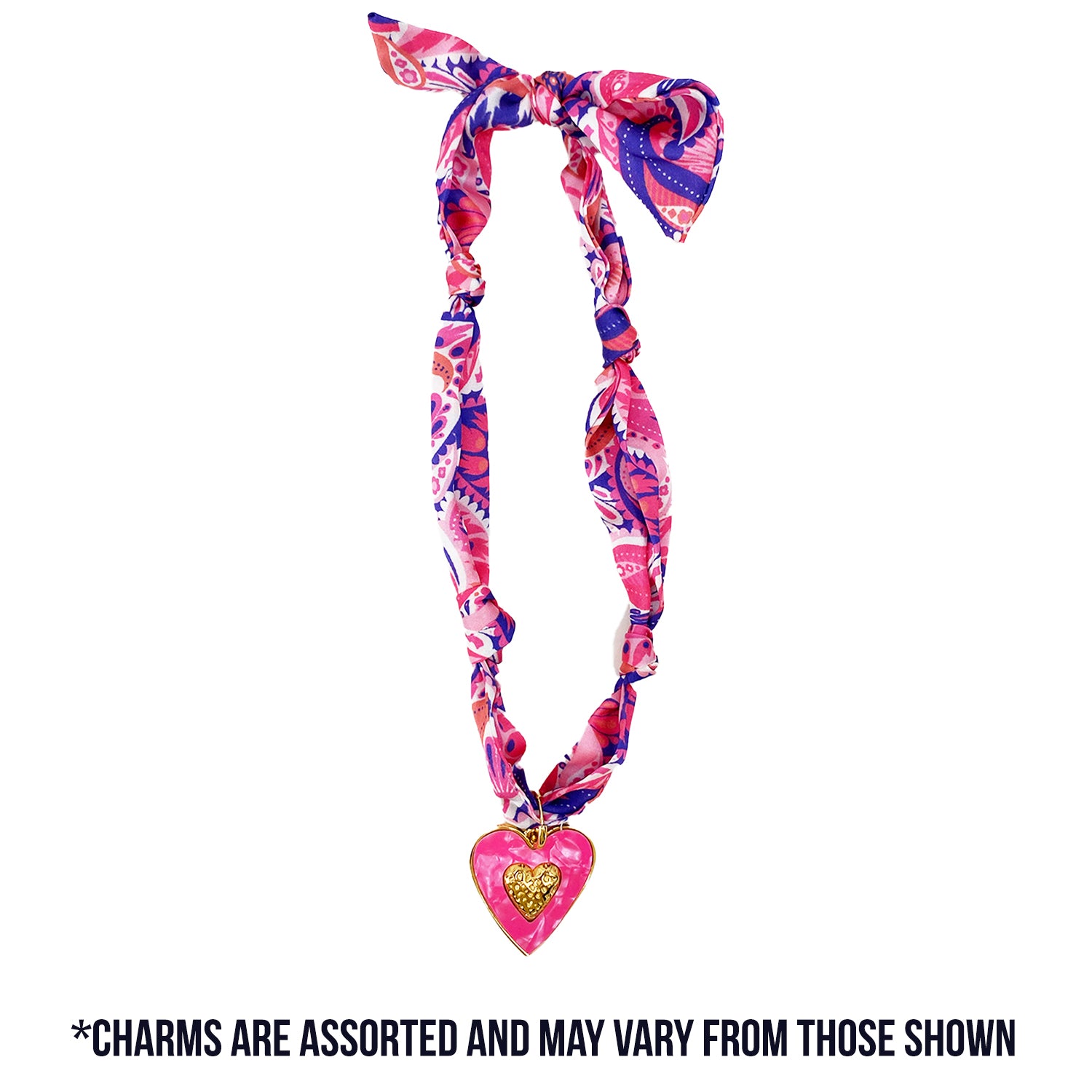 TW-1008 SCARF NECKLACE WITH CHARM