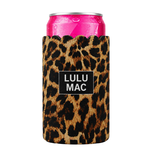 LM-SKZ-1005 Slim Can Koozie Leopard