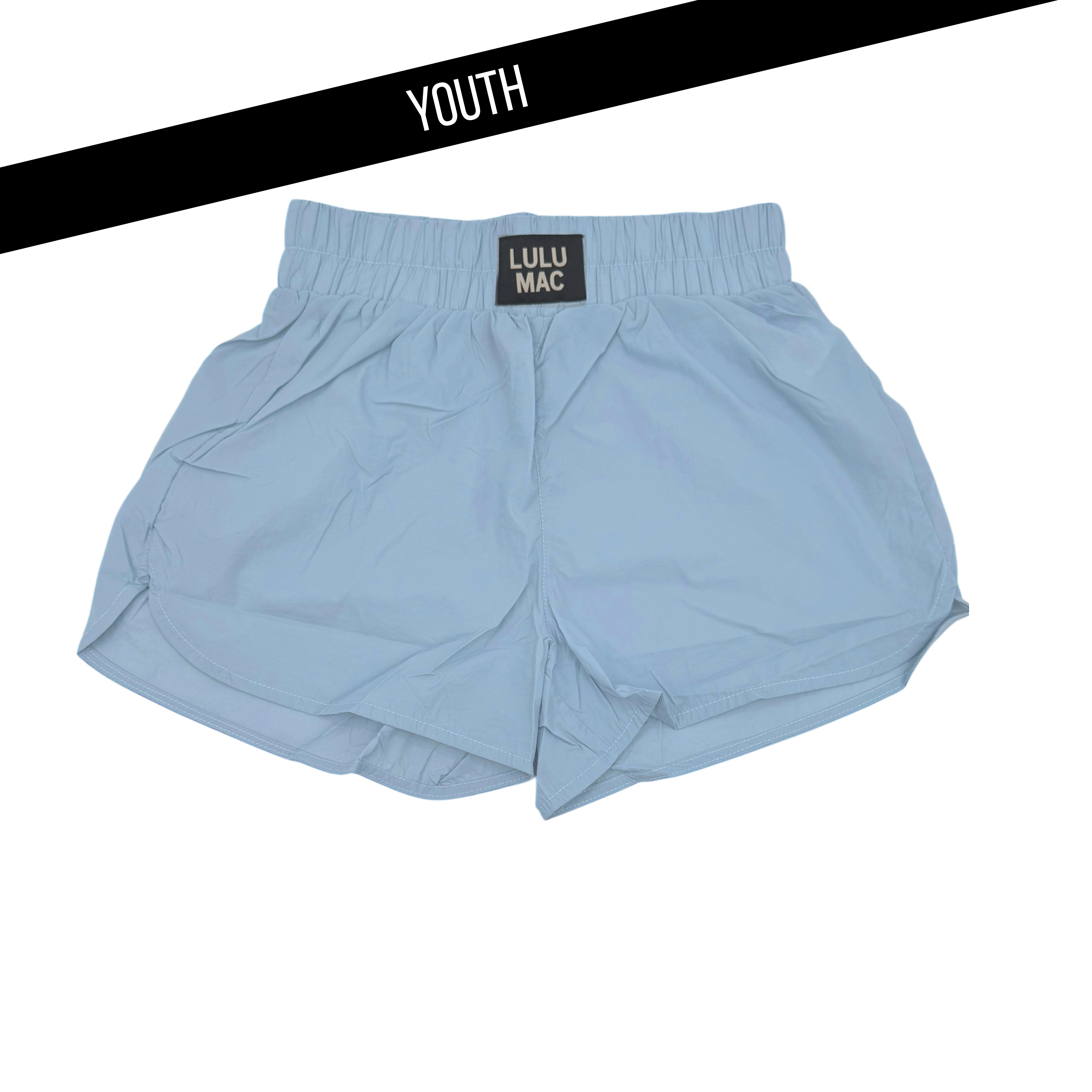 LM-KSH-1000- LIGHT BLUE KIDS SOLID SHORT