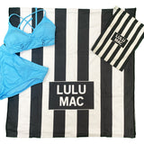 BT1413-Black Darby Beach Towel