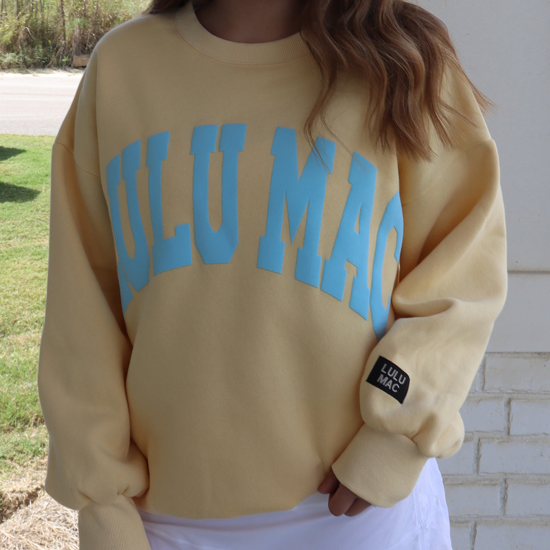 Lulu Mac Sweatshirt Butter/Light Blue