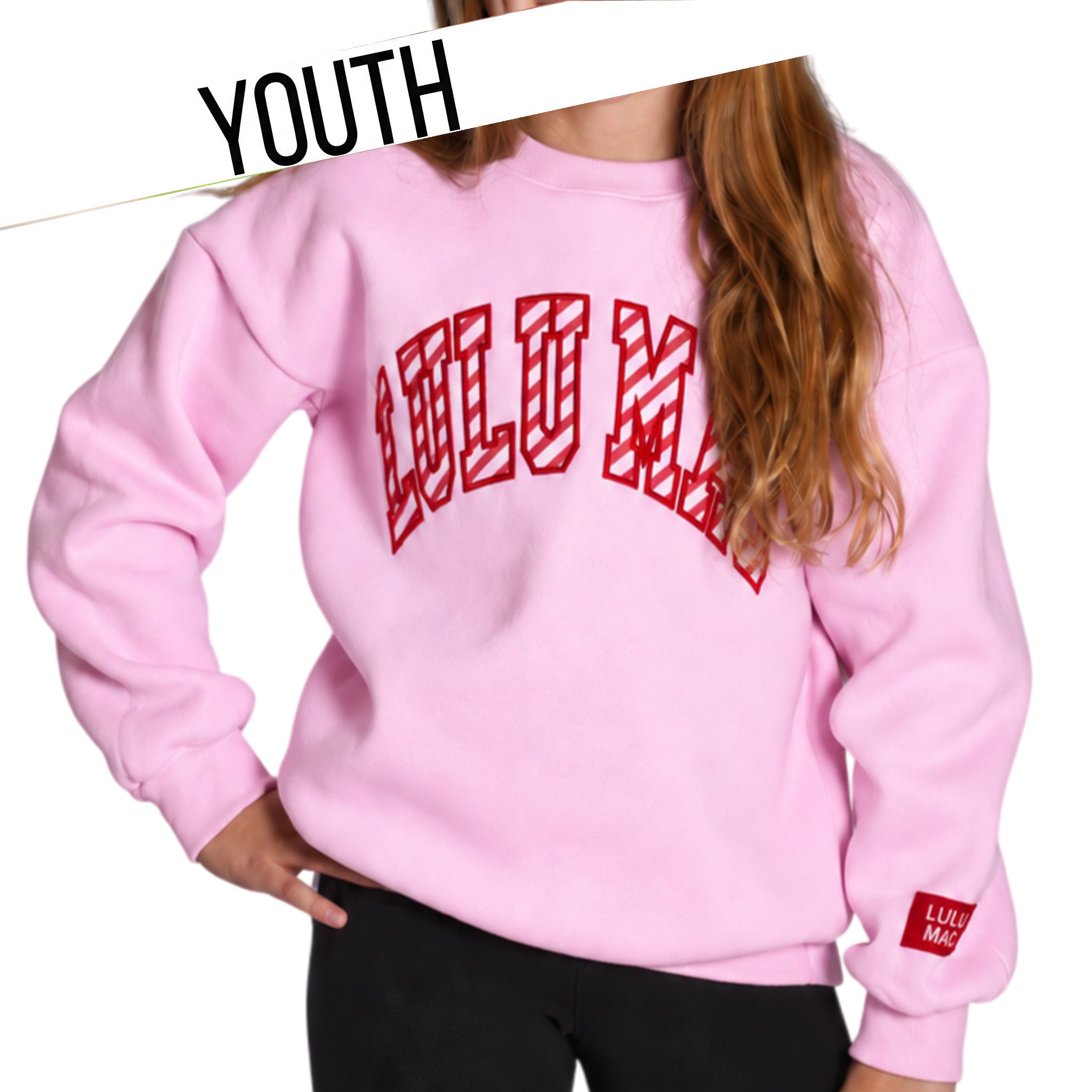 KD-SW-1026 Youth Candy Cane - Light Pink