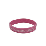 TR-0811 TRUMP 2024 SILICONE BRACELET PINK