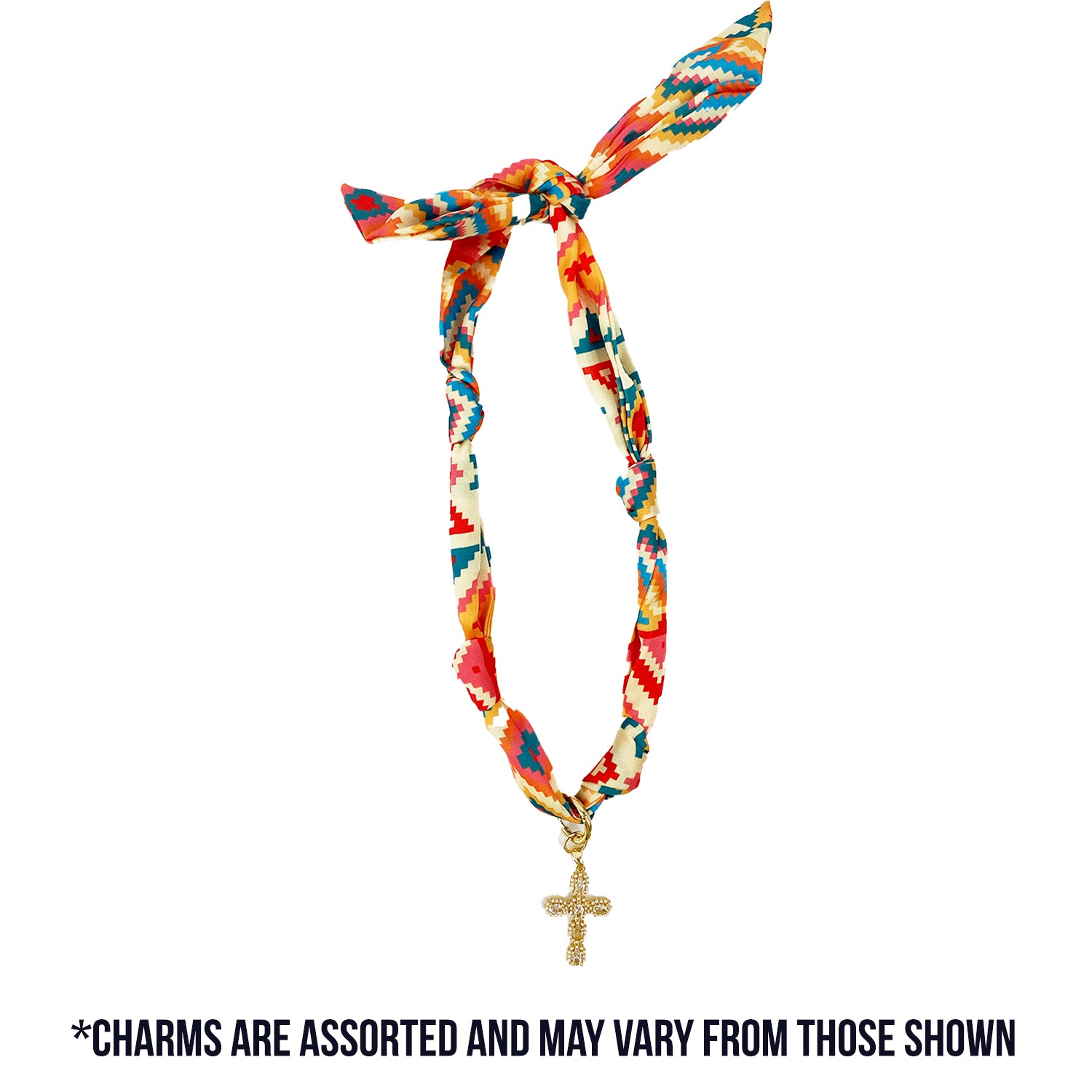 TW-1006 SCARF NECKLACE WITH CHARM
