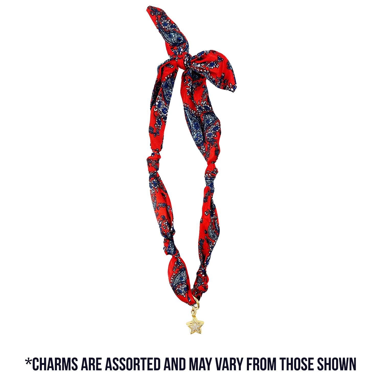 TW-1005 SCARF NECKLACE WITH CHARM