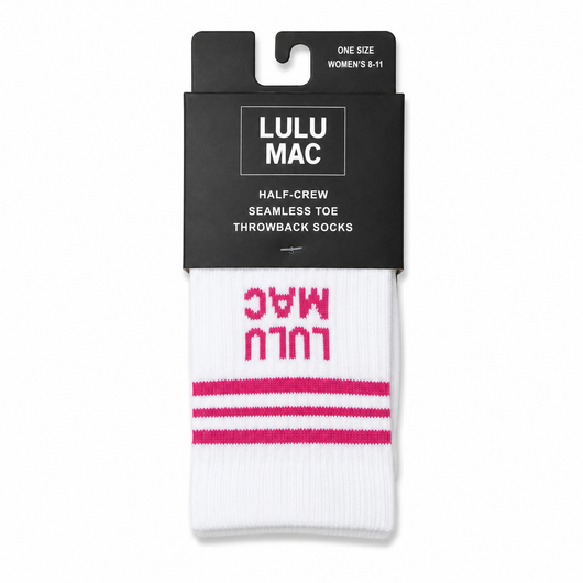 LM-SO-1001 Lulu Mac Socks Single Pair - HOT PINK