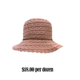 ST-41 BEACH HAT ROSE