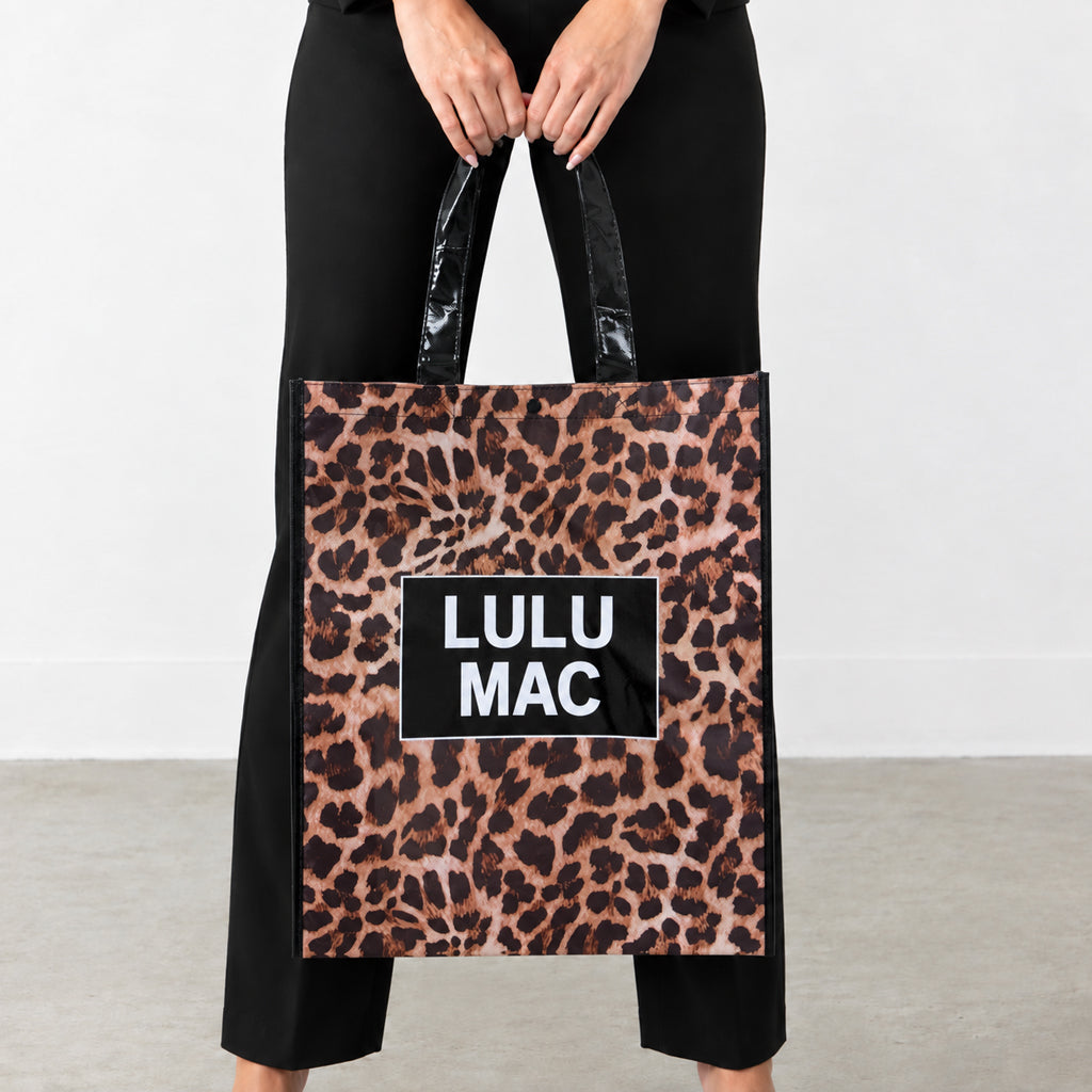 LM-BG-1004 REUSABLE TOTE -LEOPARD
