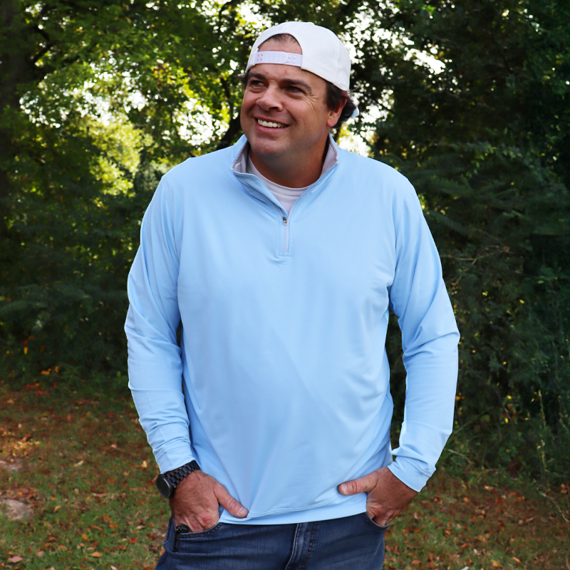 SL-SH1000 1/4 ZIP PULLOVER BLUE