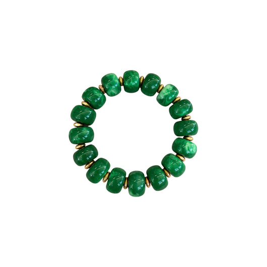 LM-BR-1006 BEADED BRACELET - GREEN