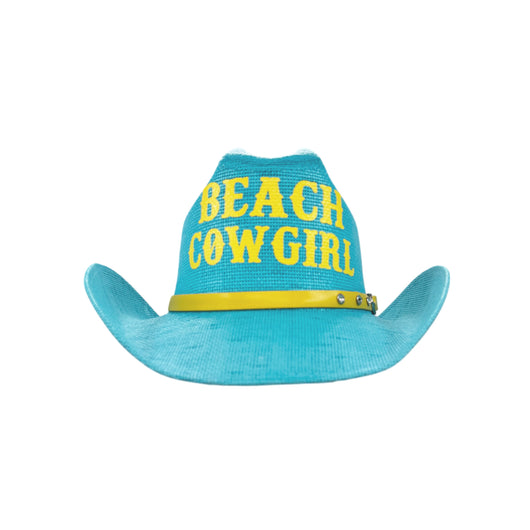 CH-1043-BEACH COWGIRL  BLUE/YELLOW