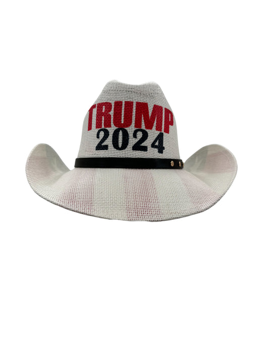 TRUMP COWBOY HAT FLAG UNDERSIDE