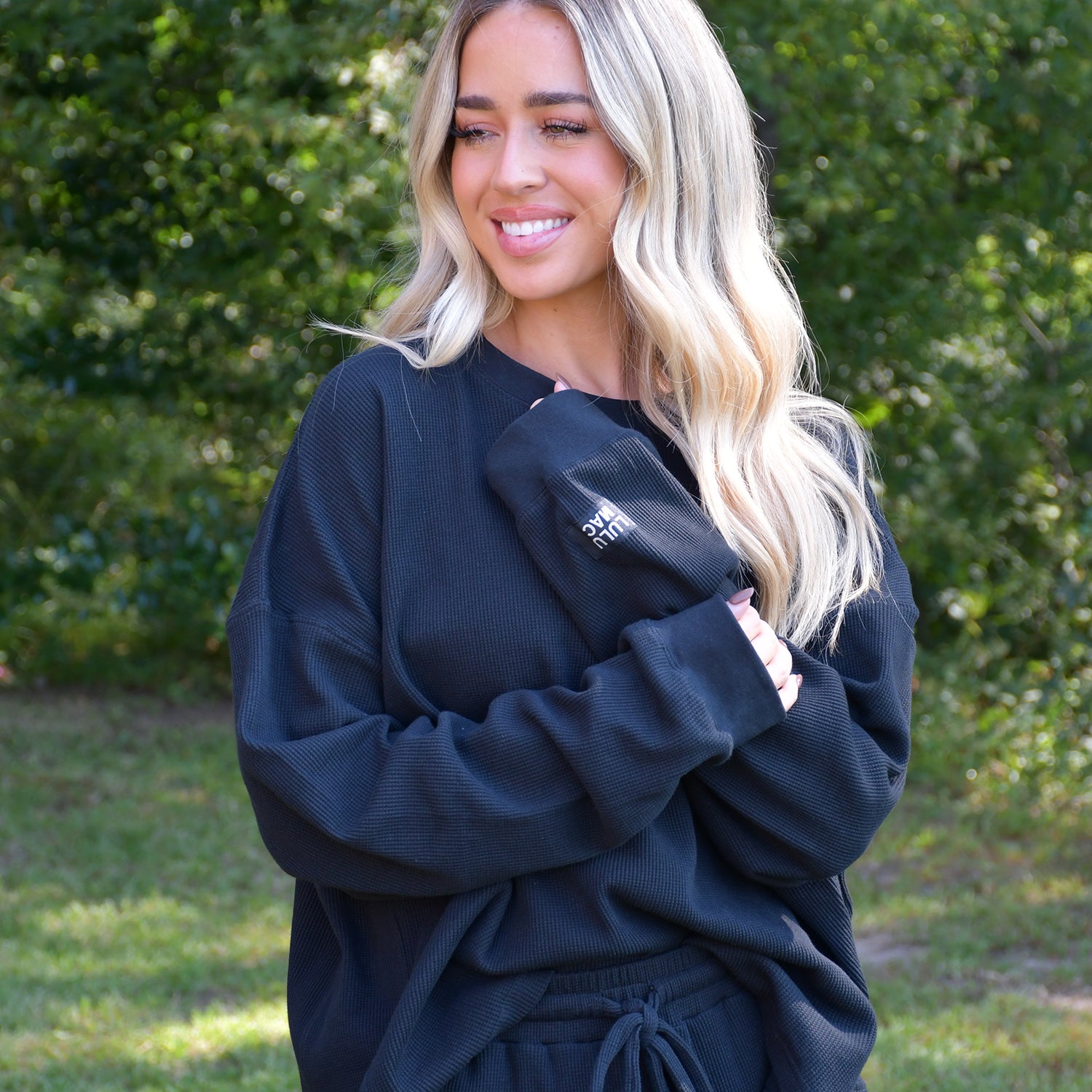 LM-WAFFLE TOP-BLACK