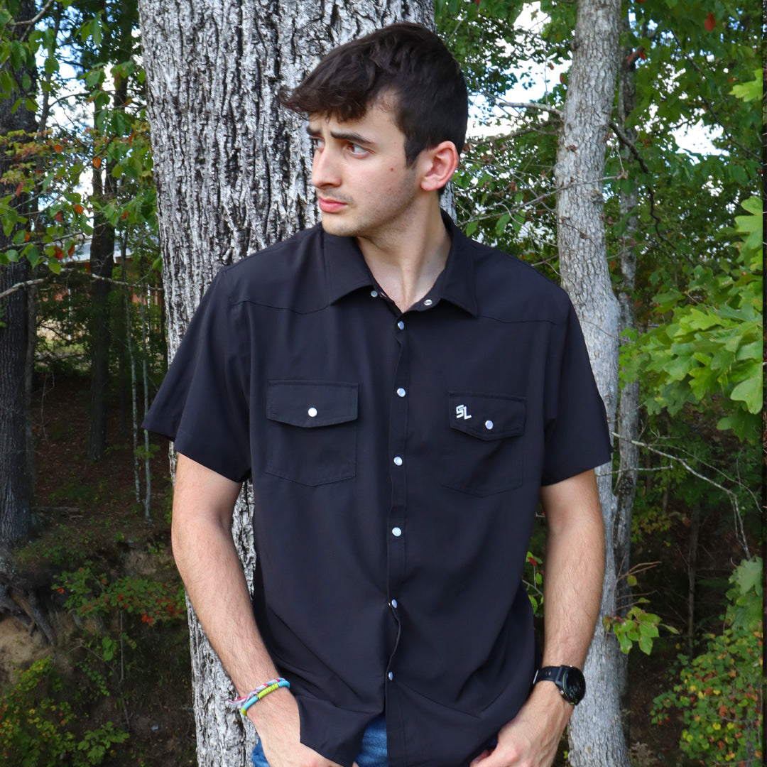 SL-1259 Southern Limit Button Down Black