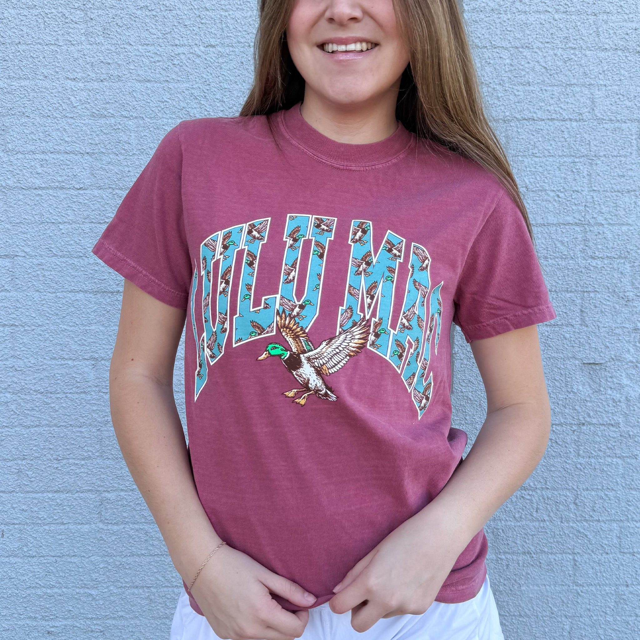 LM-TS-1018 Mallard Duck Adult Brick Comfort Colors Tee