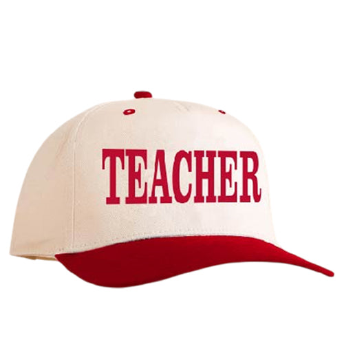LM-3014 TEACHER CAP RED