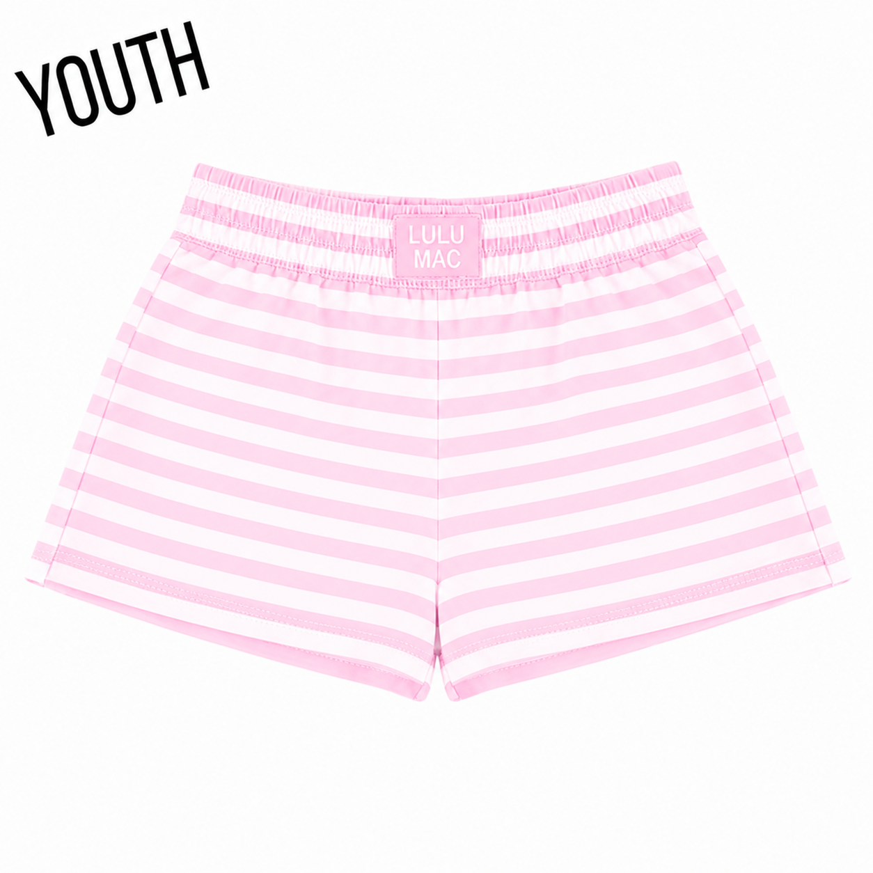KD-MC-STRIPE MONOCHROME PATCH YOUTH SHORT-LIGHT PINK