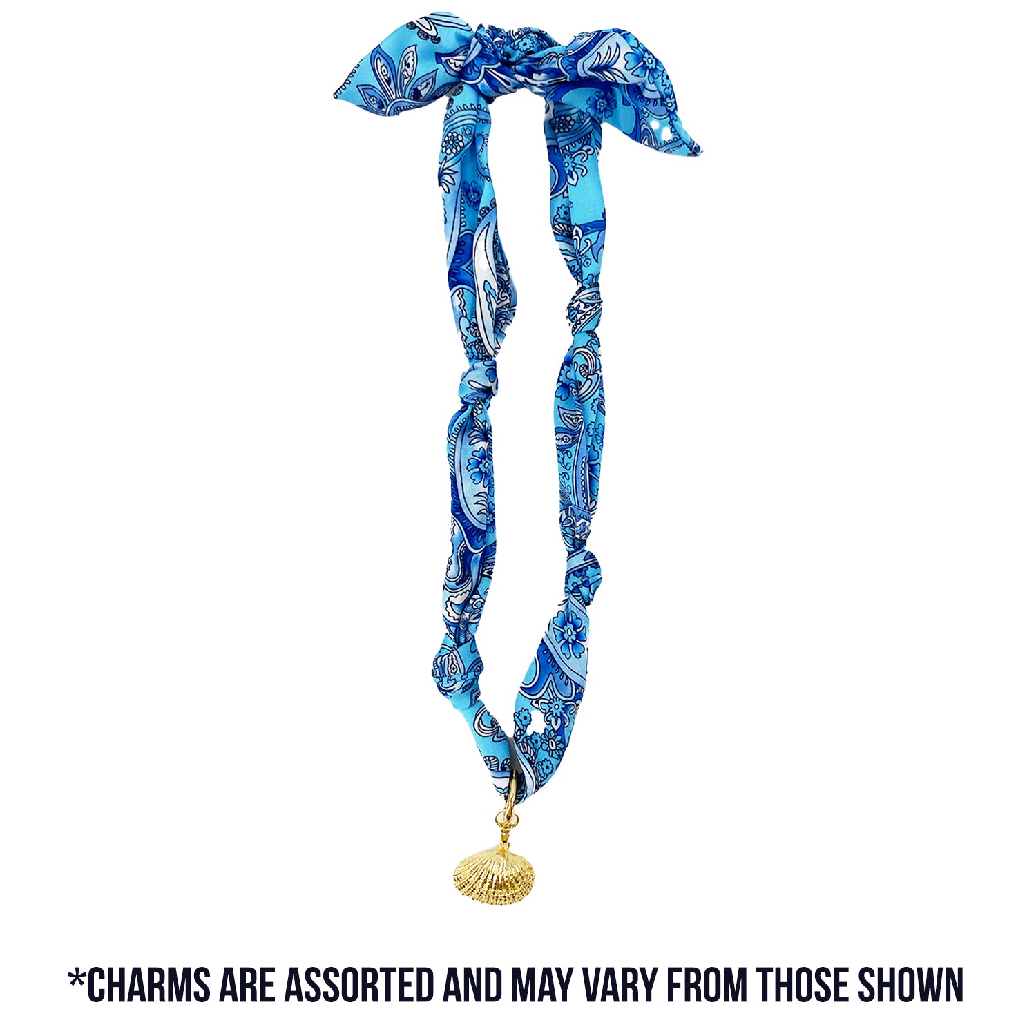 TW-1016 SCARF NECKLACE WITH CHARM