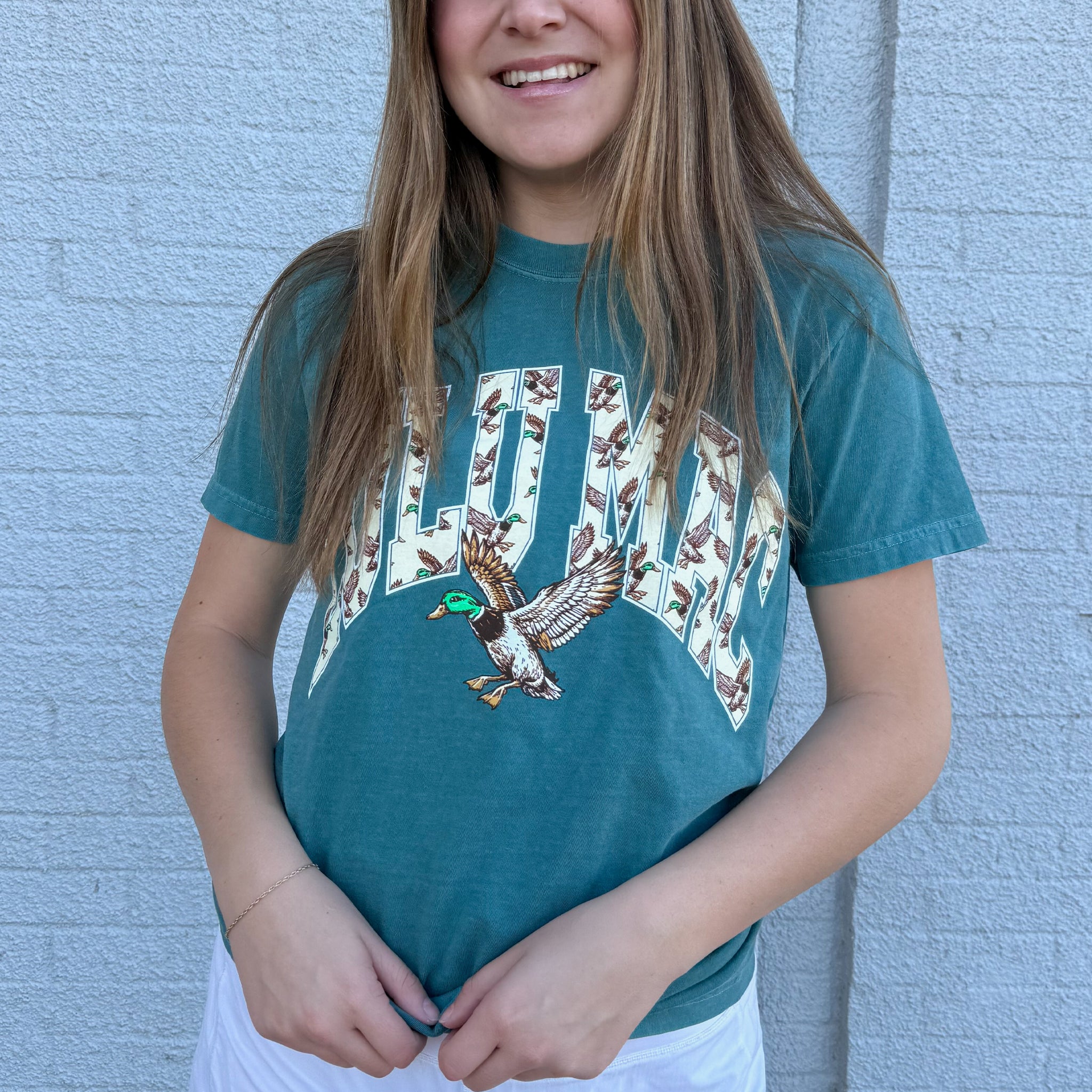 LM-TS-1018 Mallard Duck Adult Emerald Comfort Colors Tee