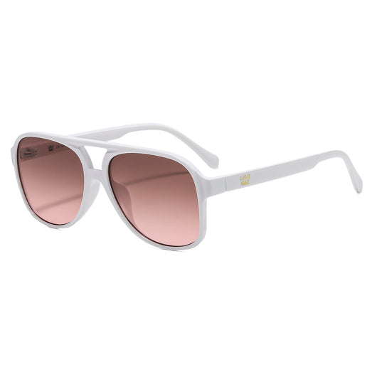 LM-SG-1021 Paige White Sunglasses