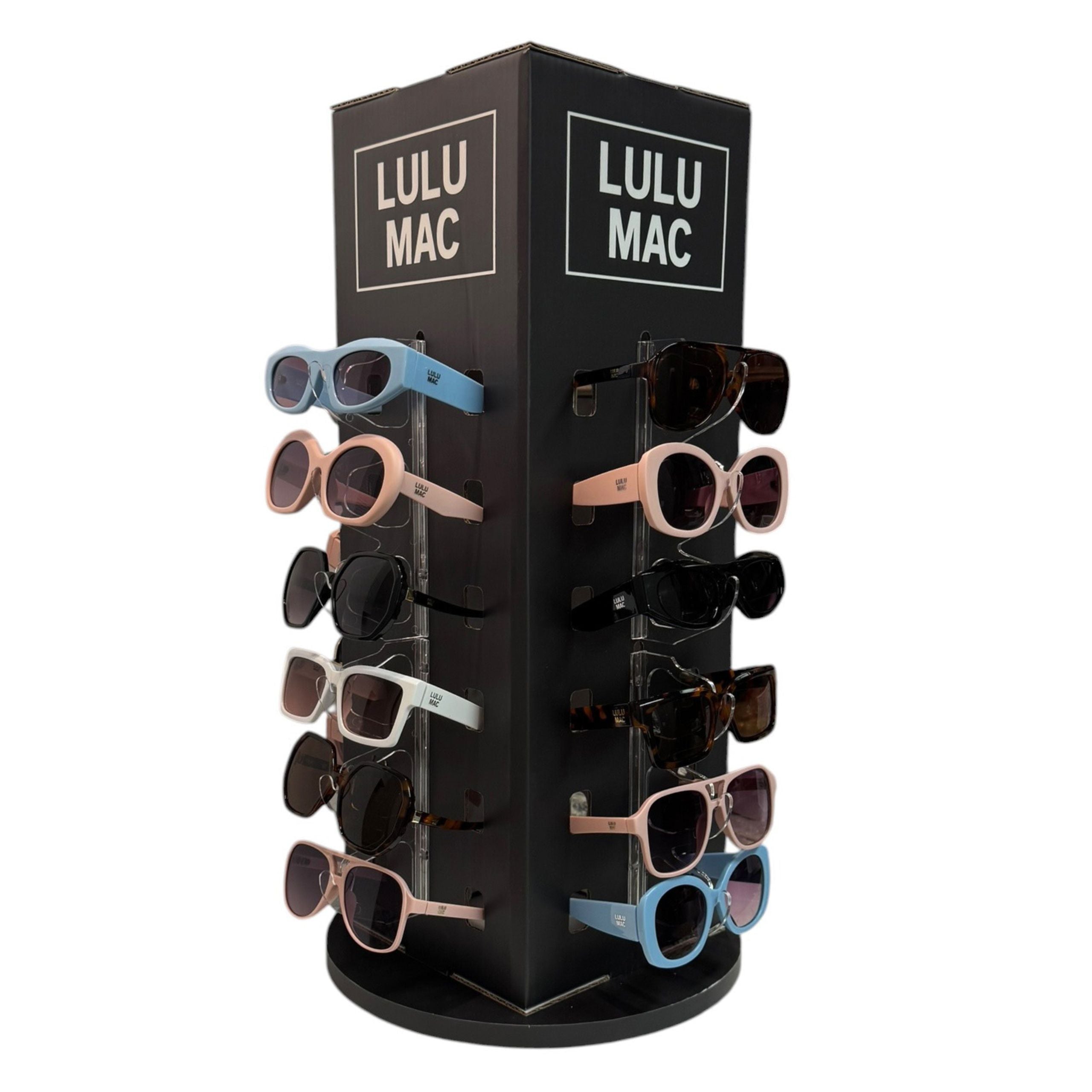 Lulu Mac Sunglasses Pre-Pack: 48 Pair with a Free Counter Display