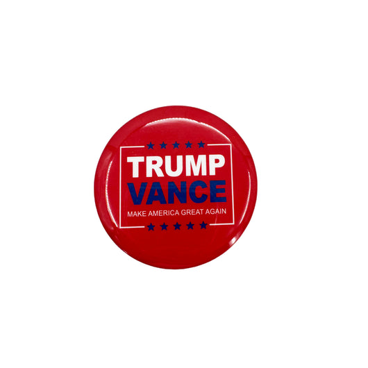 BUTTON TRUMP/VANCE RED