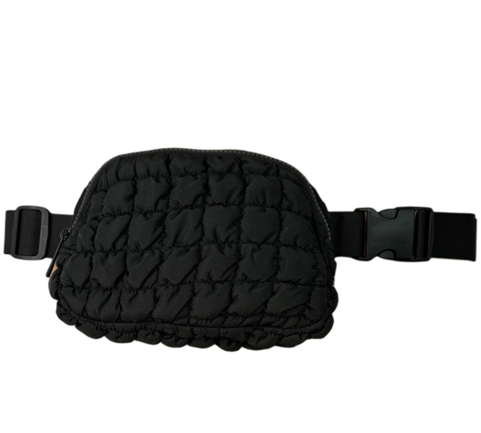 PB-1220 Puffer Belt Bag Black