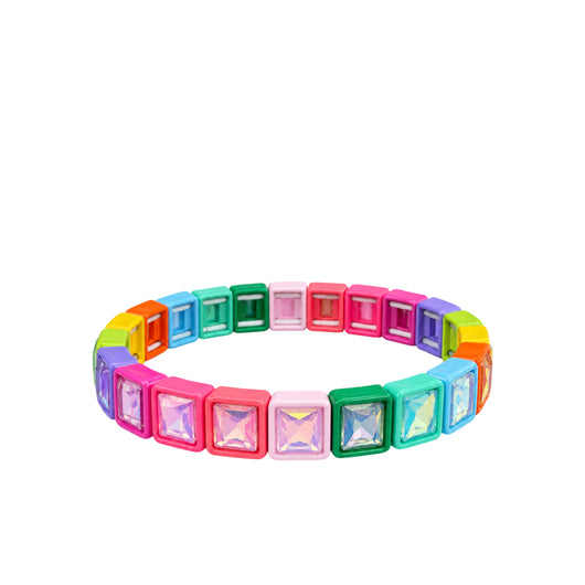 BR-RS-1002 Multi Color Rhinestone Bracelet