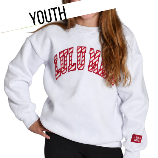 KD-SW-1026 Youth Candy Cane - White
