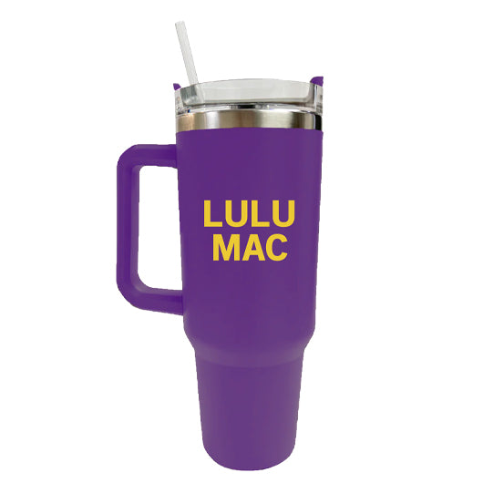 SC-4412-LM Morgan Tumbler Purple with Yellow Gold Logo
