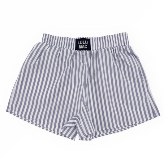 BXST- GREY STRIPED BOXER SHORT