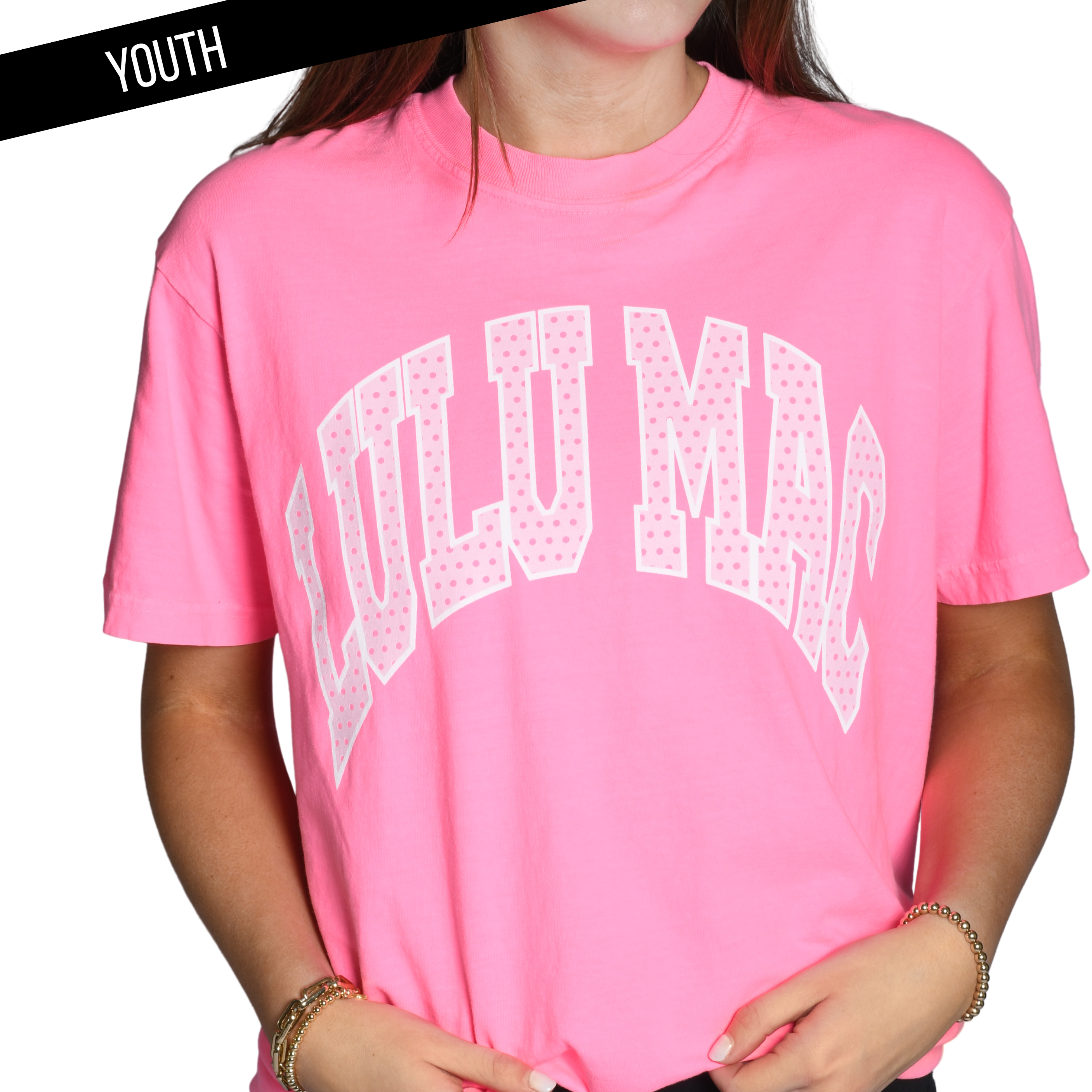 KD-PD-1001 Neon Pink Youth Comfort Colors Tee