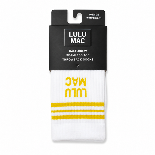 LM-SO-1001 Lulu Mac Socks Single Pair - YELLOW