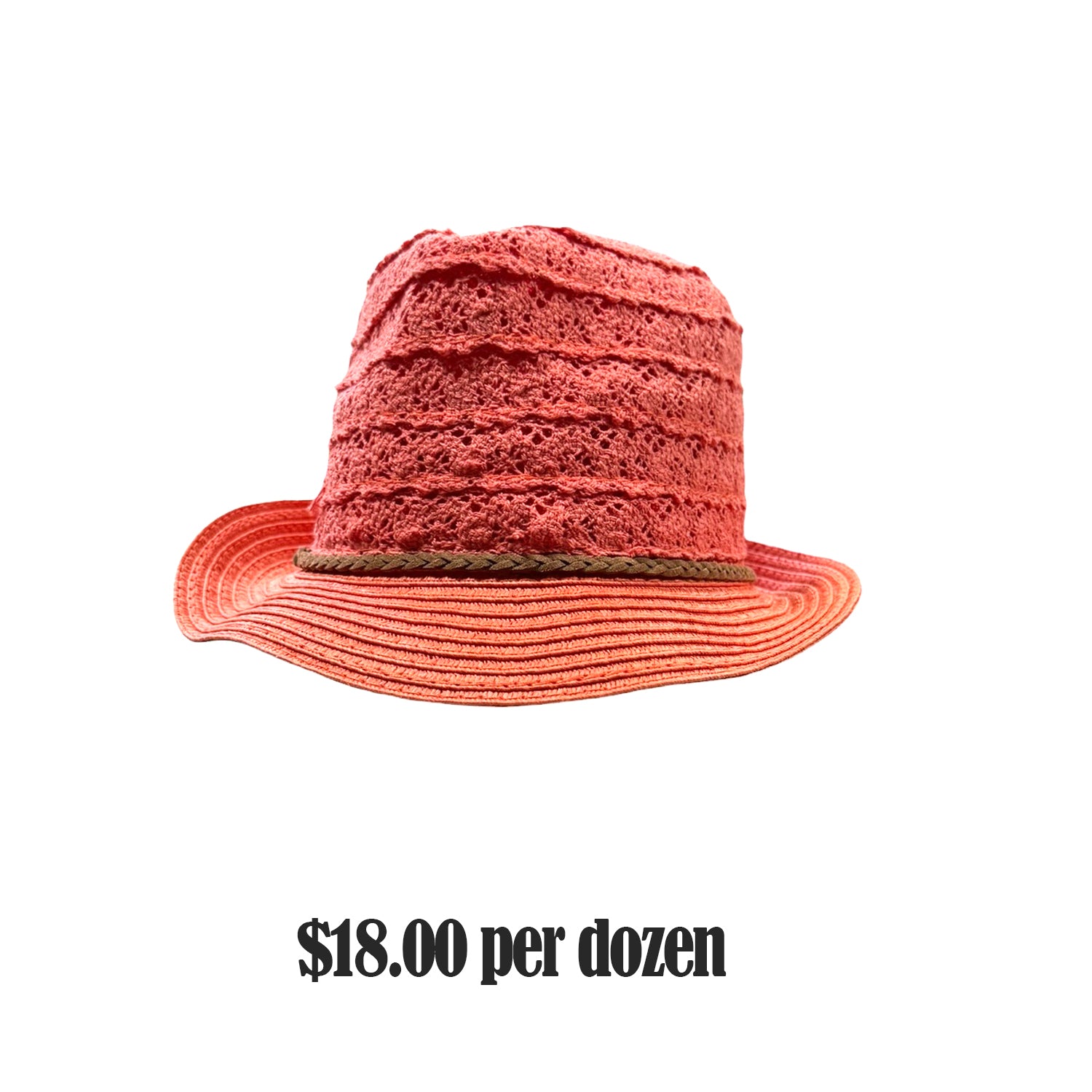 ST-44 BEACH HAT CORAL